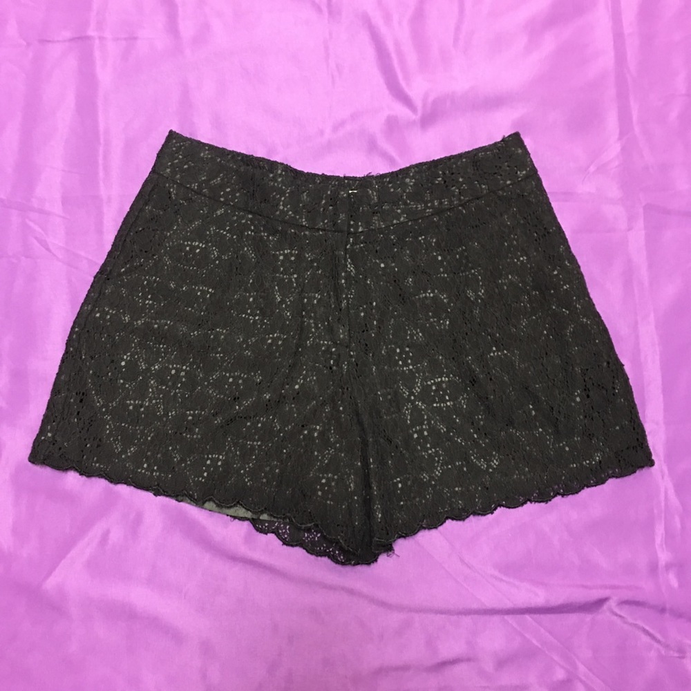Black lace Juniors shorts